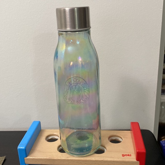 2019 Starbucks Limited Edition Iridiscent Glass Water Bottle - Picture 5 of 10